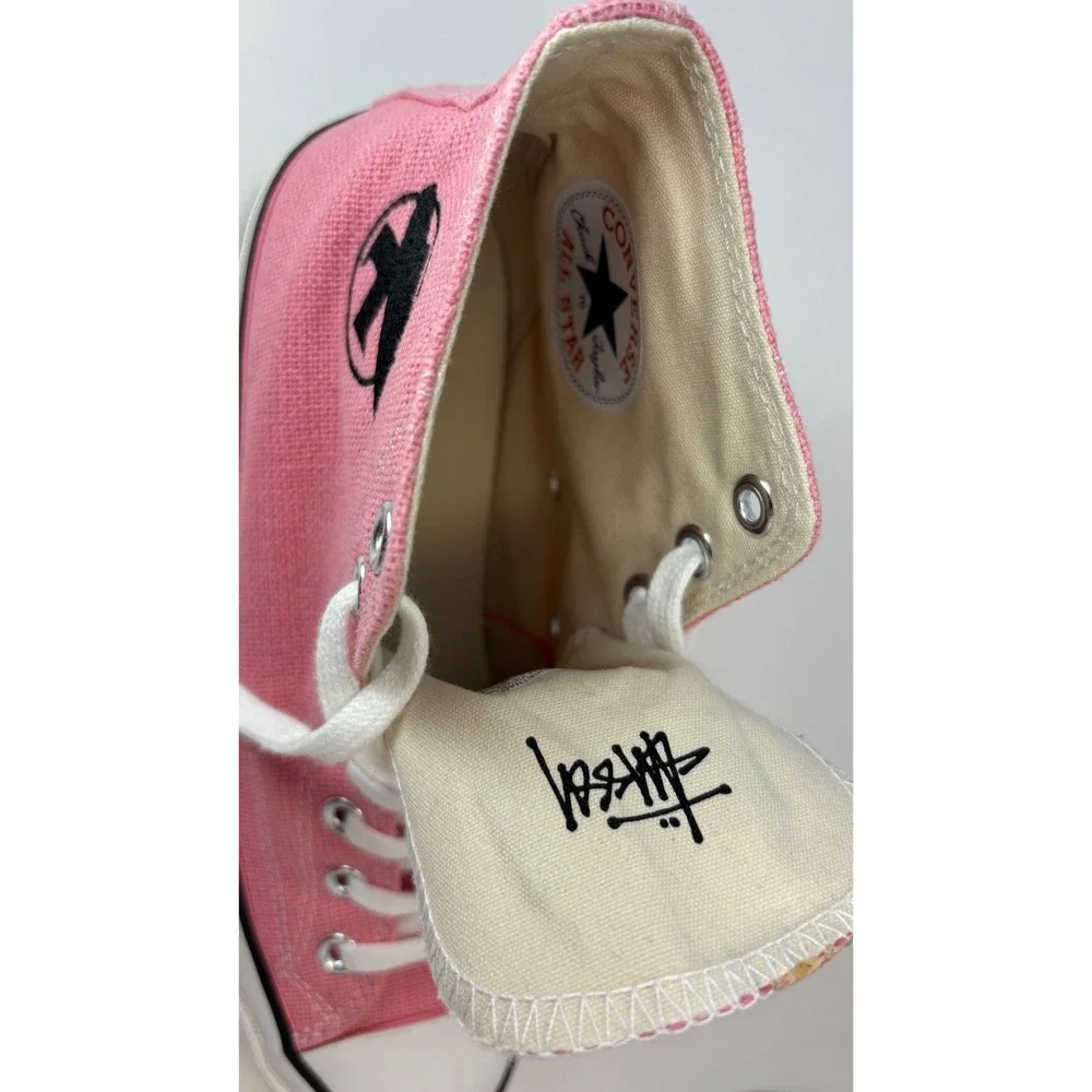 Converse x Stussy Chuck 70 High Surfman Plumeria Pink A02052C Mens 7 Womens 9